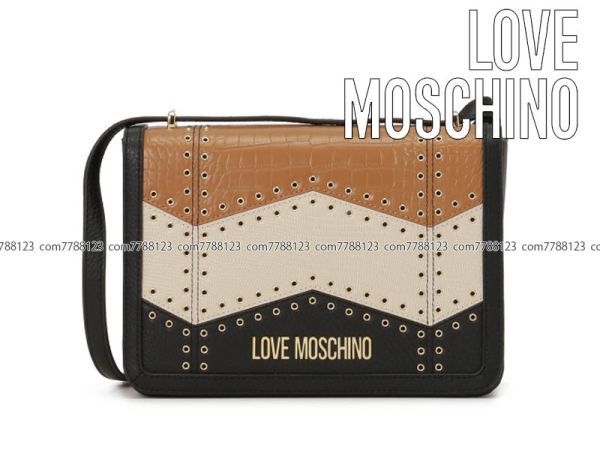 未使用６.６万《LOVE MOSCHINO》2way バッグ レディース ショルダー ラブ モスキーノ ポシェット ハンド バック_※画像・ロゴおかりしました