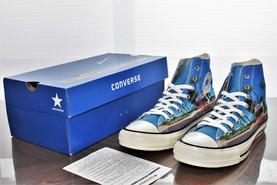 CONVERSE × HIROSHI NAGAI コンバース × 永井博 ALL STAR HI US ORIGINATOR オールスター ハイ USオリジネイター スニーカー 27cm 未使用_お渡しする一式