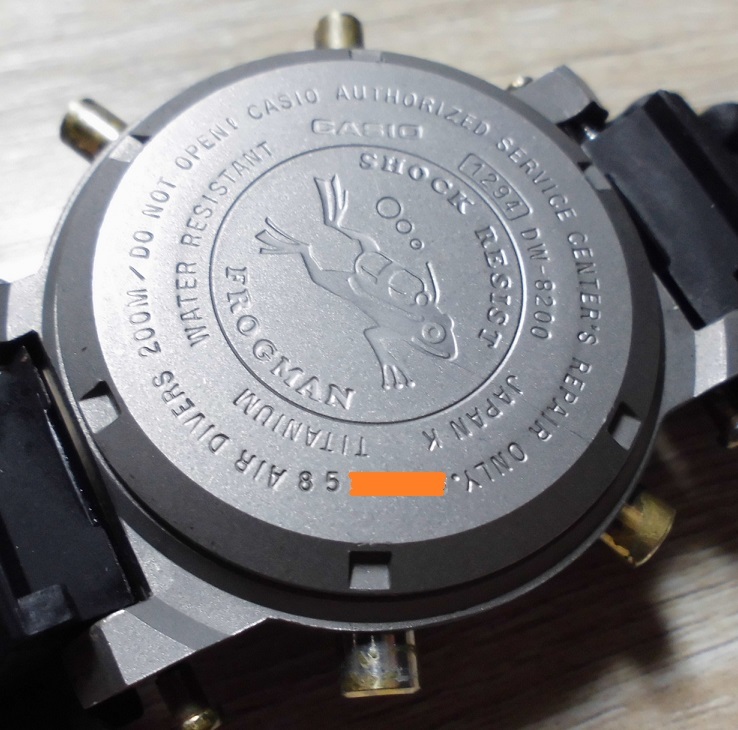 送料300円~!カシオ Gショック DW-8200 カスタム フロッグマン