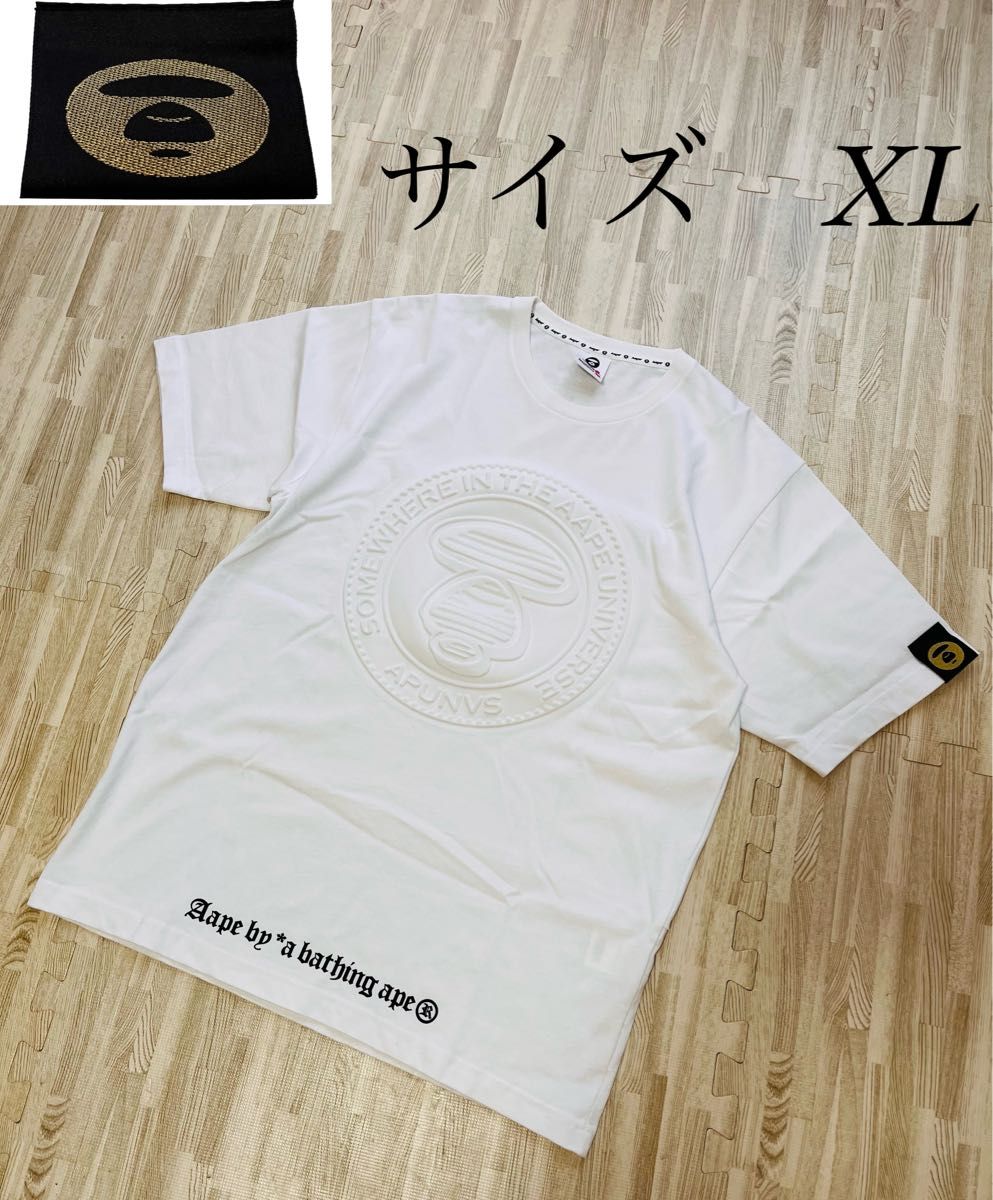 サイズXL】アベイシングエイプ エイプロゴTシャツ ホワイト 24 サイズXL】アベイシングエイプ エイプロゴTシャツ ホワイト 24