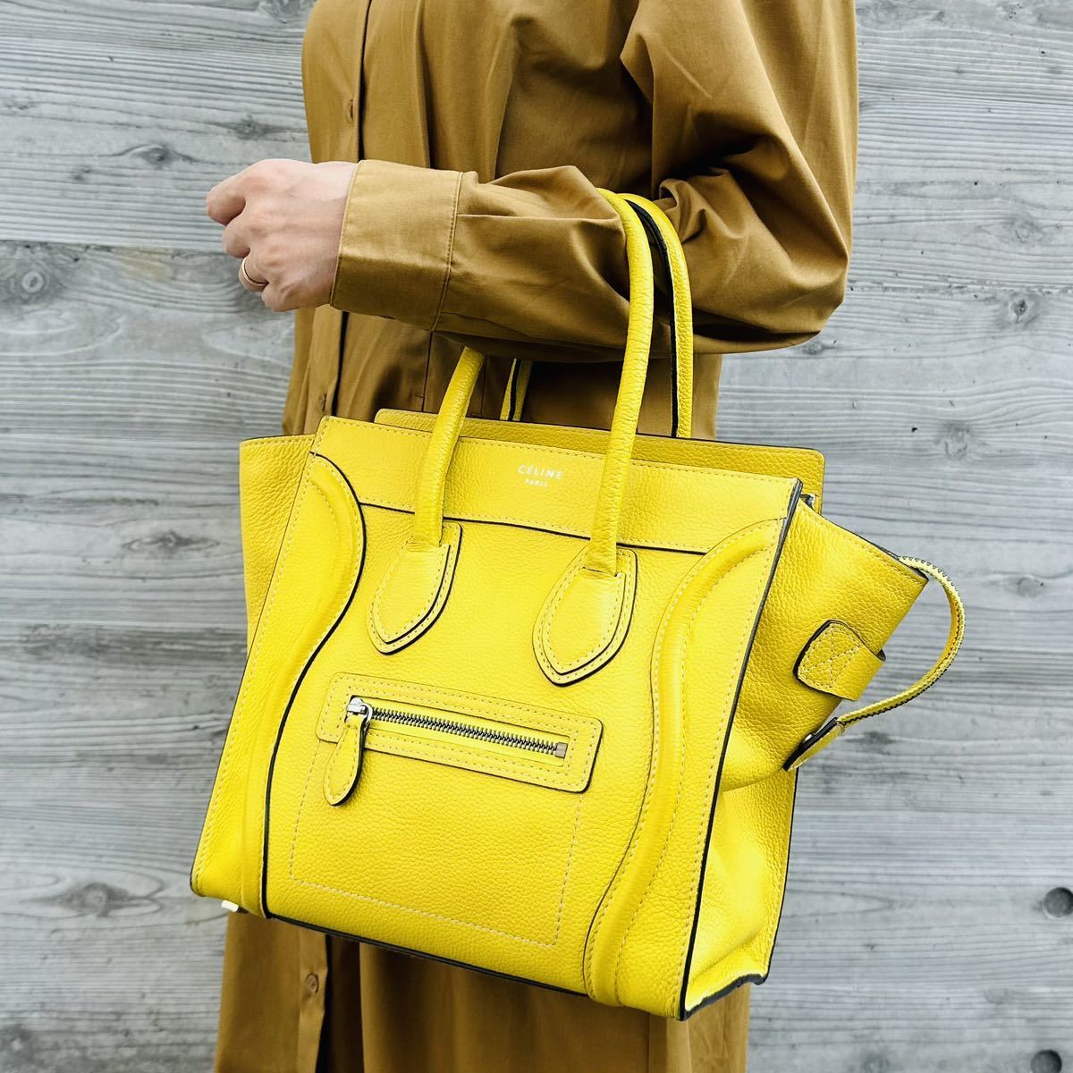 美品/希少 CELINE セリーヌ ラゲージ マイクロショッパー ハンドバック