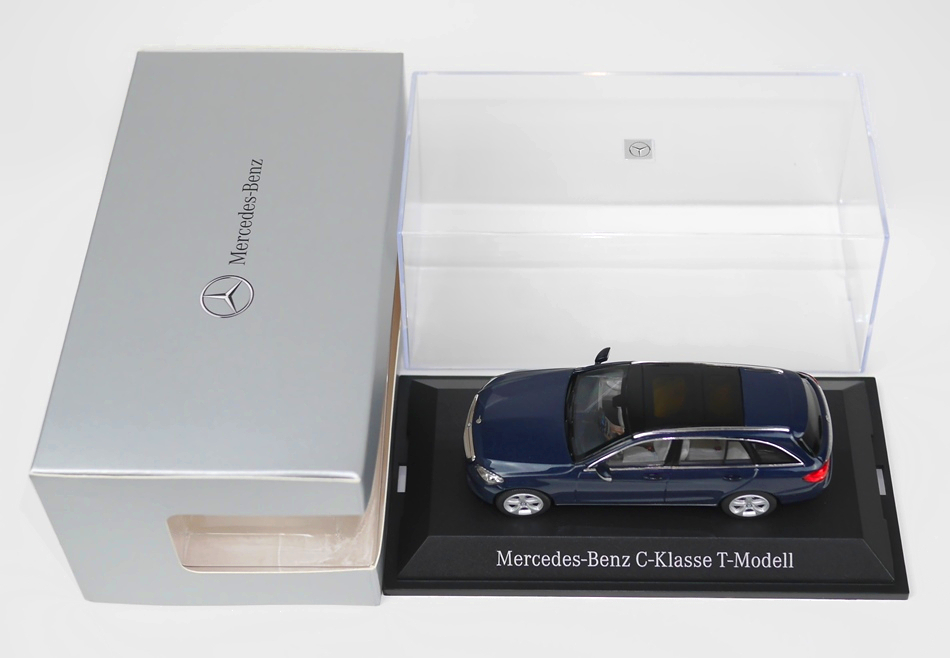 新品 Mercedes-Benz メルセデス ベンツ ミニカー1/43サイズNOREVノレブS205ブルー濃紺メタリックCクラスClassステーションワゴンTモデルAMG_画像1