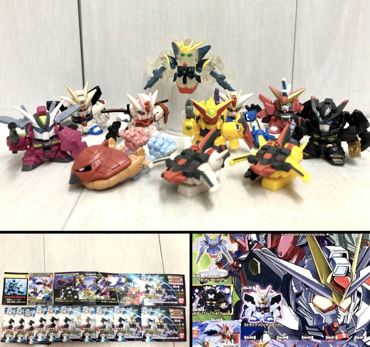 送料無料 ★ SDガンダム フルカラー58 双生の剣 フィギュア 全11種セット ガシャポン SEED DESTINY ウイングガンダム ストライクフリーダム_画像1