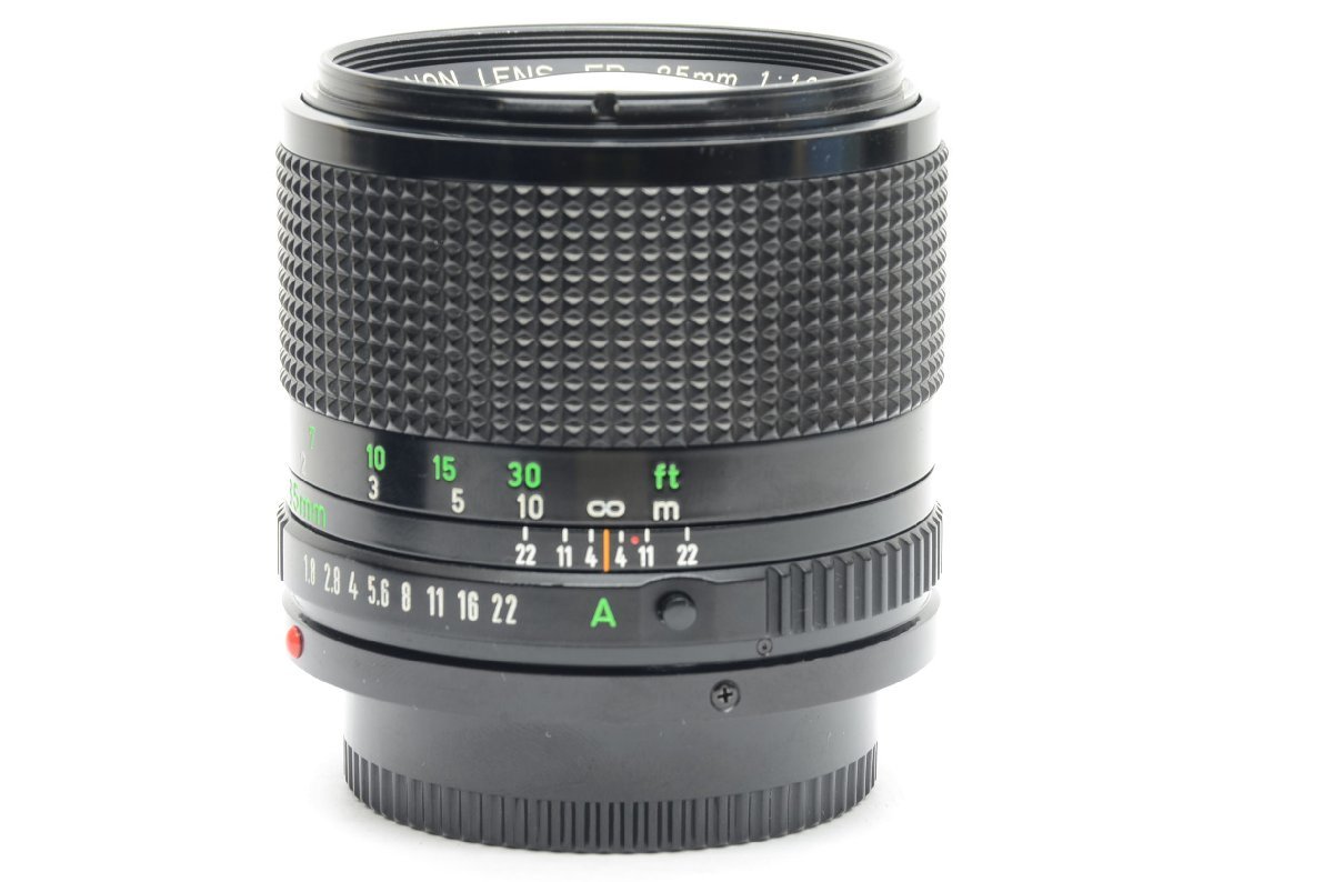  Canon Canon New FD 85mm F1.8 manual focus single‐lens reflex for lens 