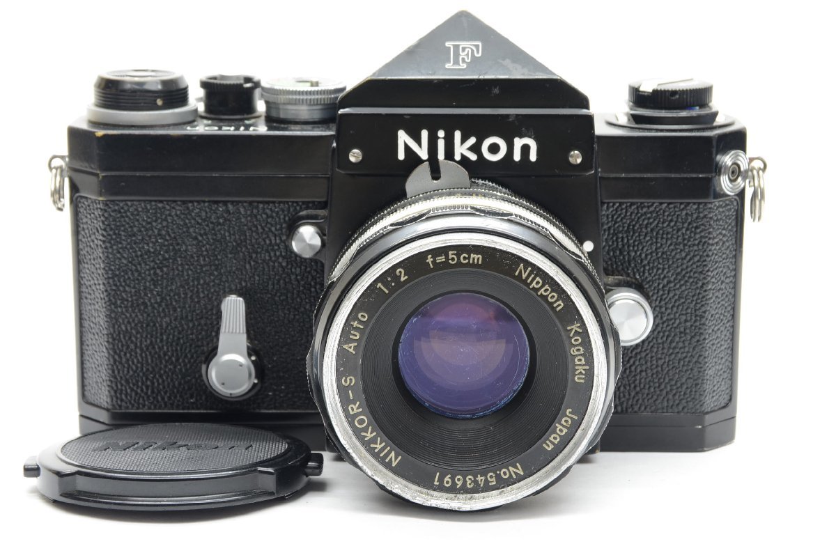 ニコン Nikon F ブラック アイレベル Auto NIKKOR-S 50mm F2 セット 