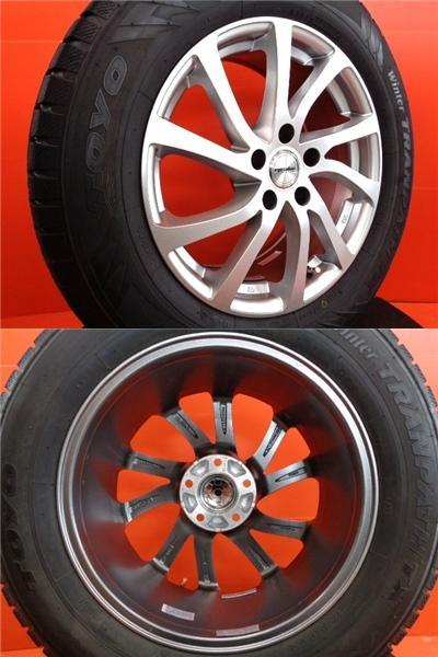 ハリアー RAV4 冬タイヤ トーヨー winter TRANPATH TX 225/65R17 2019年製 epsilon 17インチ 中古 4本セット NX CX5 スタッドレス_画像5