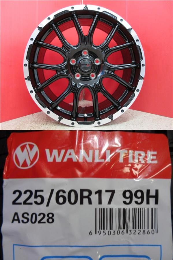 新品4本SET ヴェネスVENES SUV M7 7.0J+38 5H-114.3 ワンリ AS028 225/60R17インチ GK系 エクリプスクロス CV系4WD デリカD:5_画像1