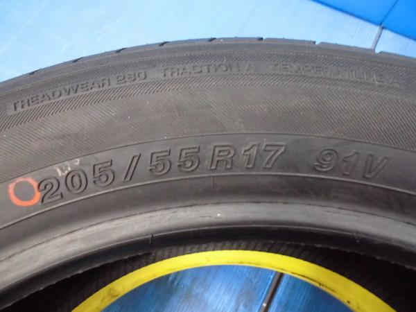 205/55R17 新品 夏タイヤホイール VENES SUV M7 17インチ 7.0J +38 5H 114.3 ヨコハマ ブルーアース E70NZ 組込済 4本セット 低燃費_画像8