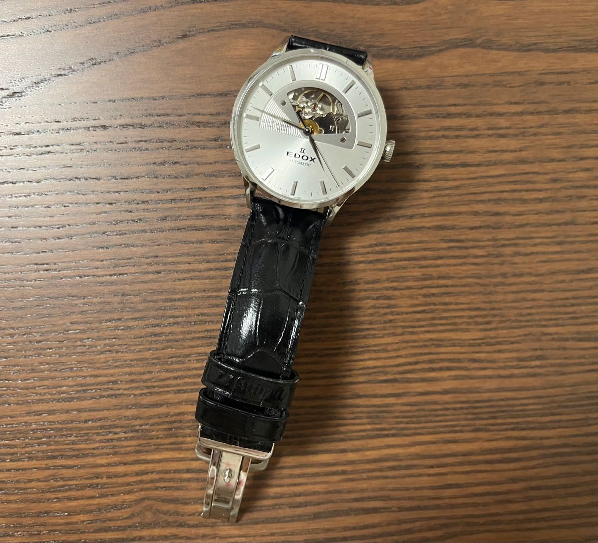 11万円以上お得【美品】EDOX エドックス 自動巻き 腕時計 高級 メンズ
