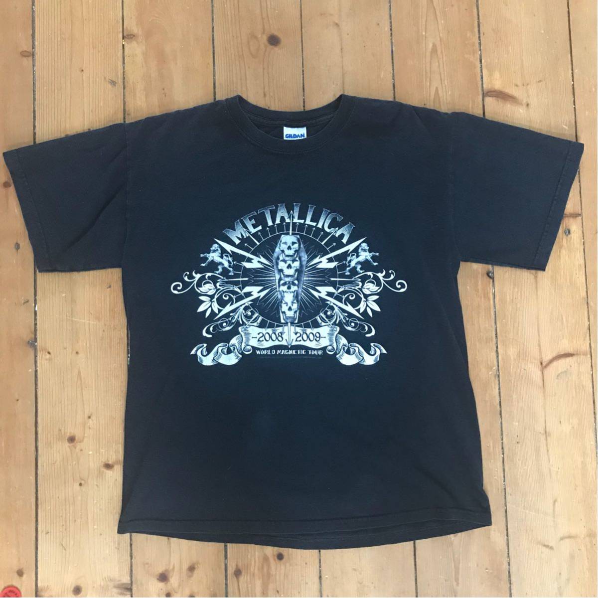 METALLICA ツアーTシャツ WORLD MAGNETIC TOUR メタリカ オフィシャルグッズ ライブ ヴィンテージ ビンテージ_画像1