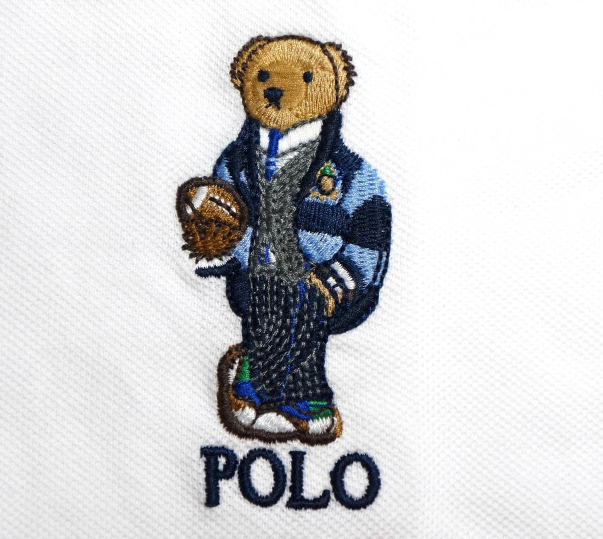 【新品】ラルフローレン ■ ポロベア 鹿の子ポロシャツ ■ XXL ■ ホワイト 白 POLO RALPH LAUREN 正規品　 _画像2