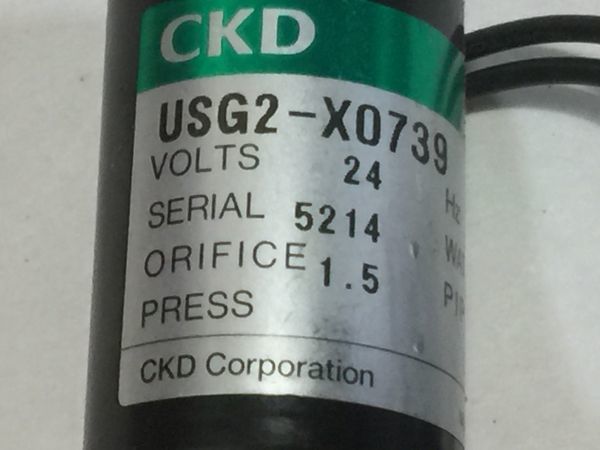 小形直動式電磁弁 CKD USG2-X739 24V 　　2F9RR 9907_画像8