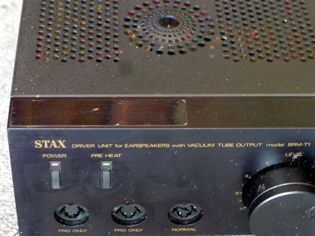 STAX/SRM-T1, vacuum tube type headphone amplifier *** Junk ...