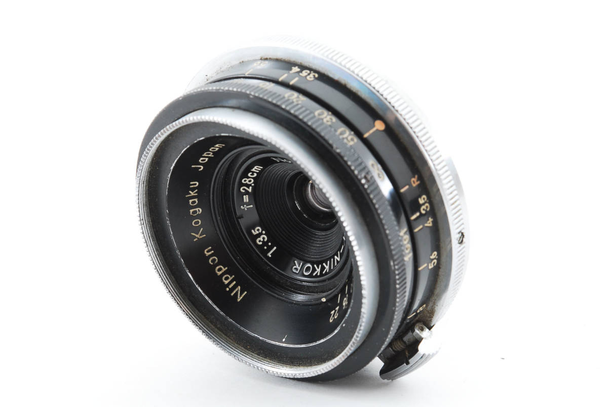 在庫あり】 Sマウント F/3.5 2.8cm C W-nikkor ニコン 日本光学 #2511