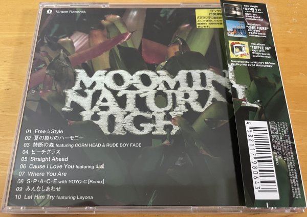 ◎MOOMIN / Natural High ( Japanese Reggae )※国内盤SAMPLE CD/帯付【 Ki/oon KSCL-464 】2002/7/24発売/カヴァー[夏の終りのハーモニー]_画像2