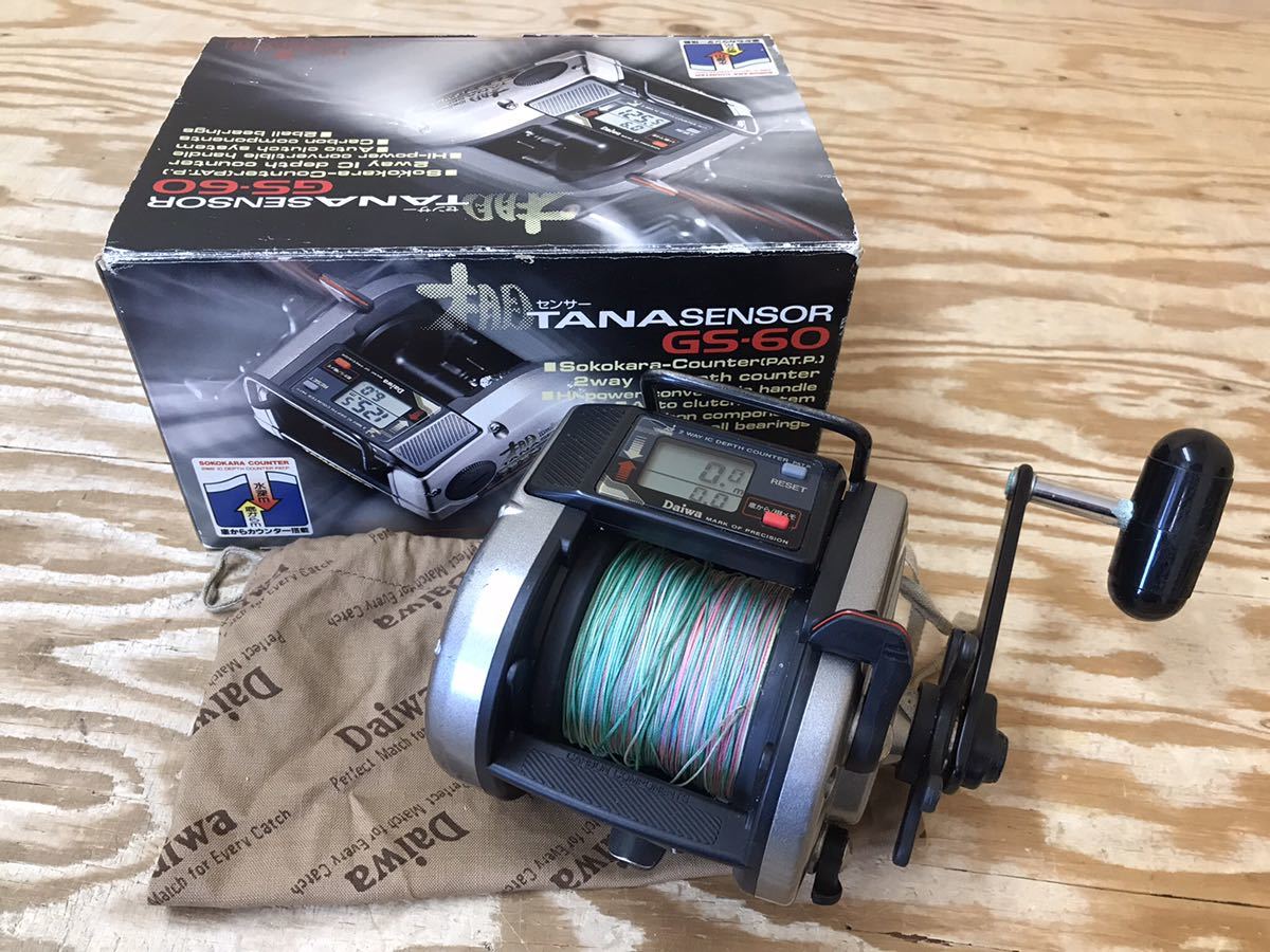 mF 60 TANA SENSOR GS-60 棚センサー ダイワ Daiwa リール 釣具 ※キズ