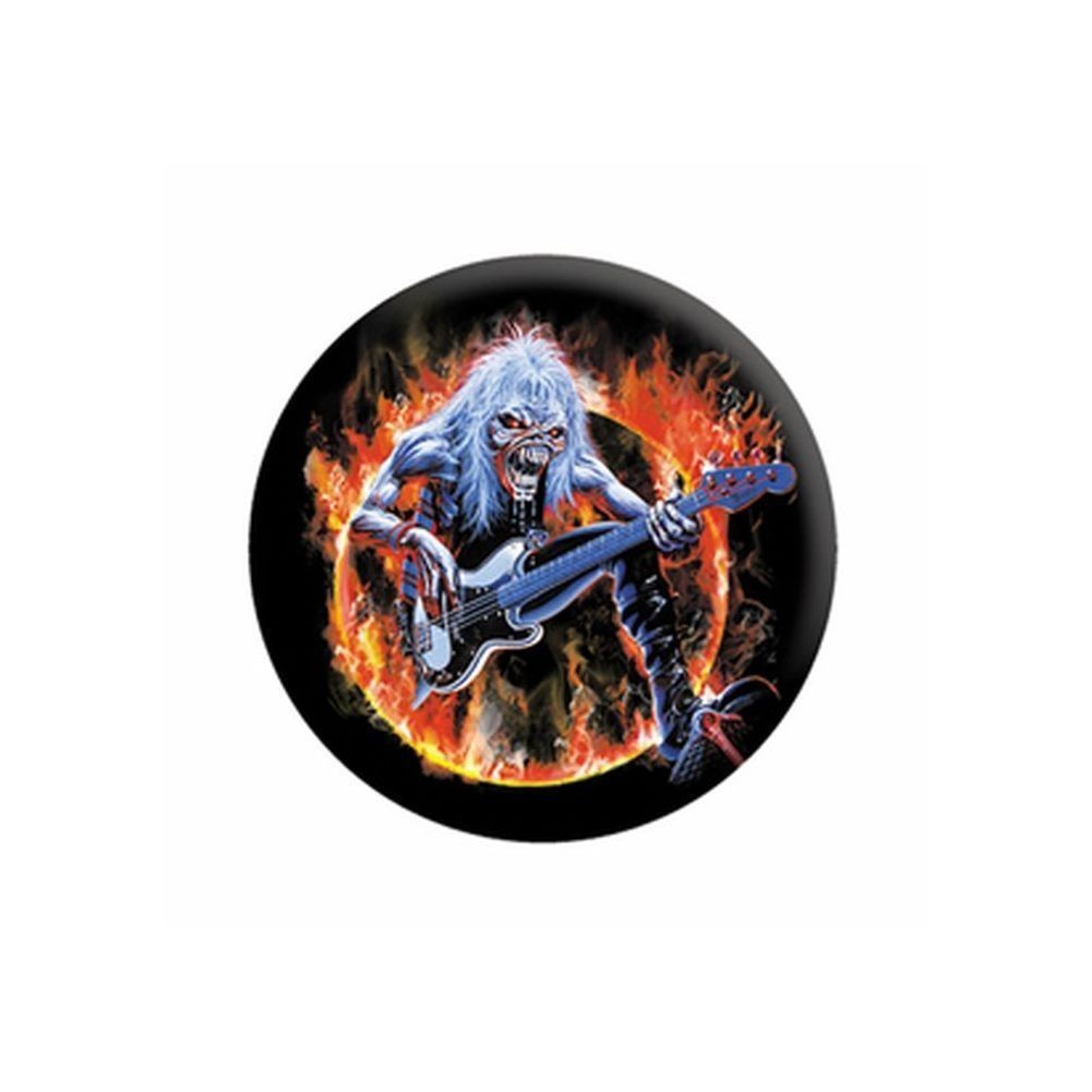 Iron Maiden 缶バッジ アイアン・メイデン Ring Of Fire_画像1