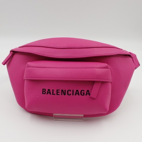 BALENCIAGA バレンシアガ ボディバッグ ウエストポーチ エブリデイ ベルトパック XS 579617　レザー　ピンク_画像1