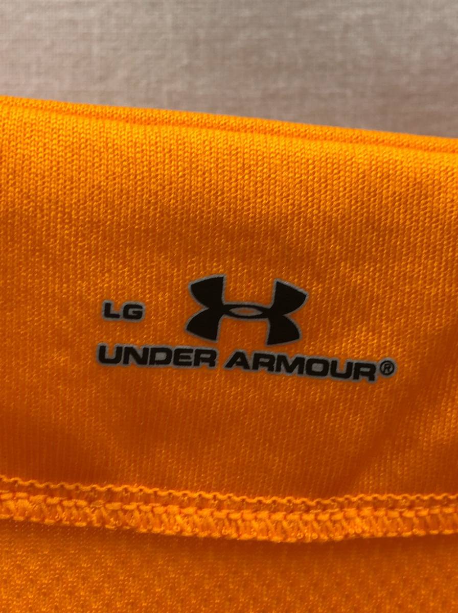 UNDER ARMOUR ジャイアンツ 応援 ユニフォーム ベースボールシャツ L オレンジ 半袖シャツ 巨人 メンズ アンダーアーマー 23071301_画像3