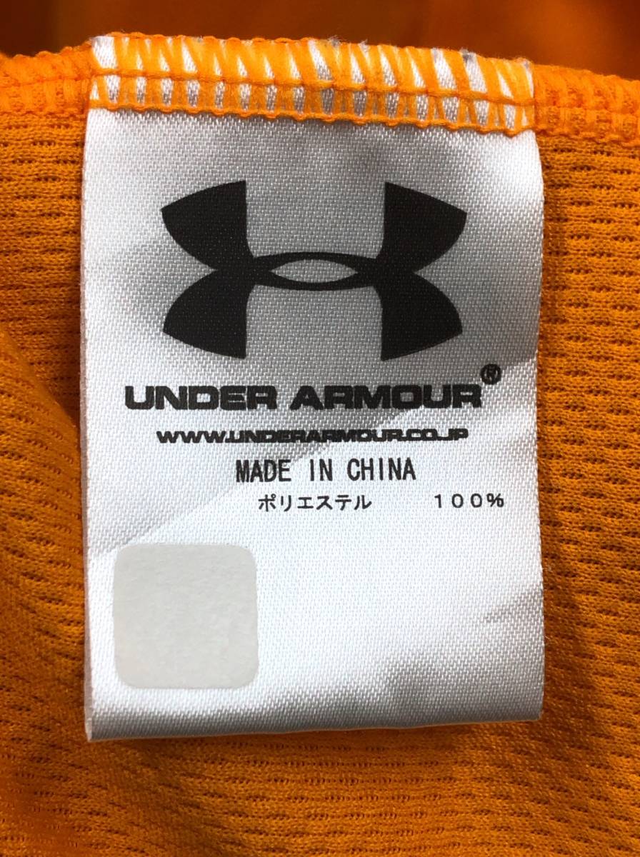 UNDER ARMOUR ジャイアンツ 応援 ユニフォーム ベースボールシャツ L オレンジ 半袖シャツ 巨人 メンズ アンダーアーマー 23071301_画像4