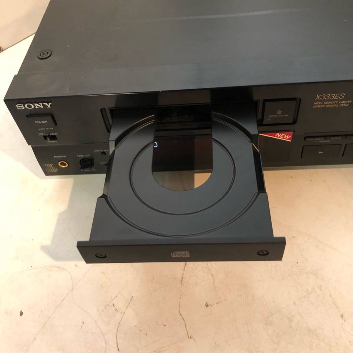 ♯索尼CD播放機索尼cdp - x333es沒有遙控器的垃圾項目通電OK 原文:♯ SONY CDプレーヤー ソニー cdp-x333es ジャンク品 リモコン無し 通電OK