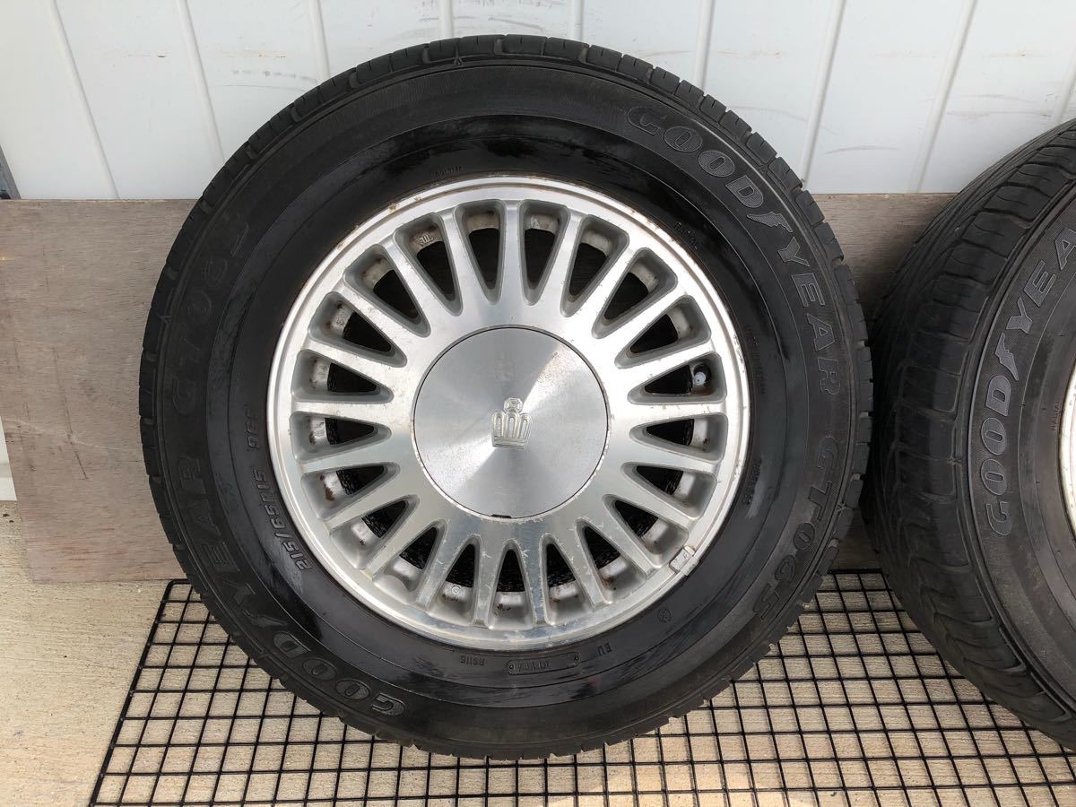 トヨタ クラウン 純正 215/65R15 6.5J+50 5穴 PCD114.3 15インチ タイヤホイール 4本セット_画像5