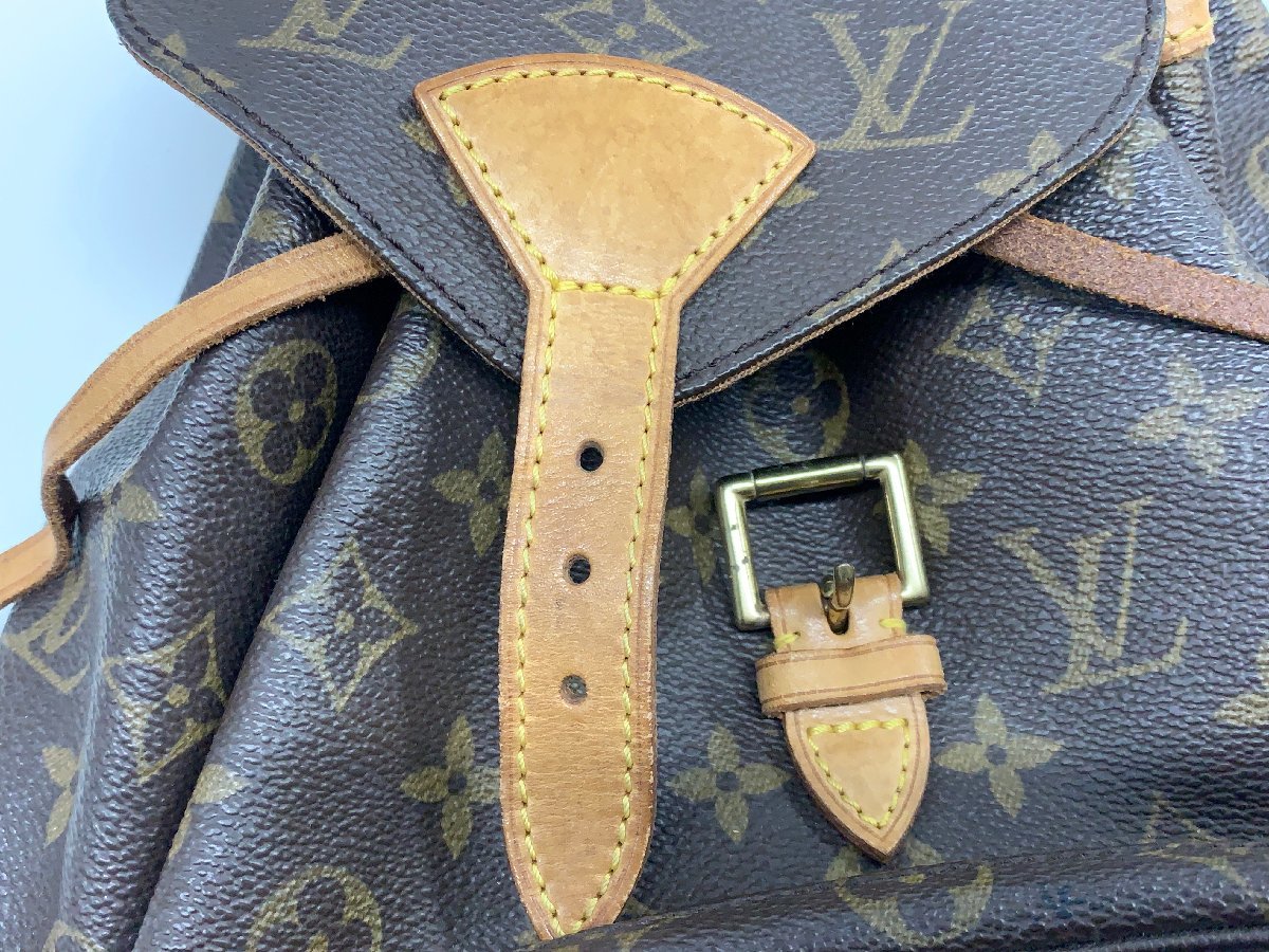 ルイヴィトン Louis Vuitton モンスリMM モノグラム リュックサック 鞄 レザーバッグ M51136 レディース_画像3