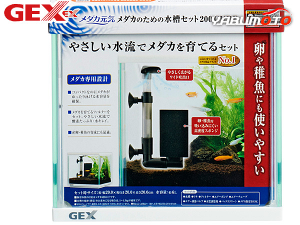 GEX メダカ元気 メダカのための水槽セット200CUBE 熱帯魚 観賞魚用品 水槽 セット水槽 ジェックス_画像1