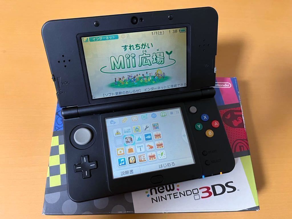 New ニンテンドー3DS ブラックKTR-001 ムジュラの仮面など付属携帯用 