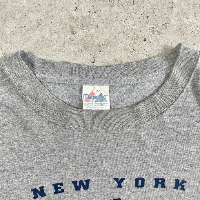 00年代 MLB ニューヨーク・ヤンキース チーム ロゴプリントTシャツ メンズXL_画像4