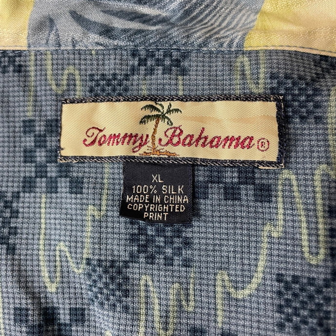 Tommy Bahama トミーバハマ 半袖 シルク ハワイアン アロハシャツ メンズXL_画像7