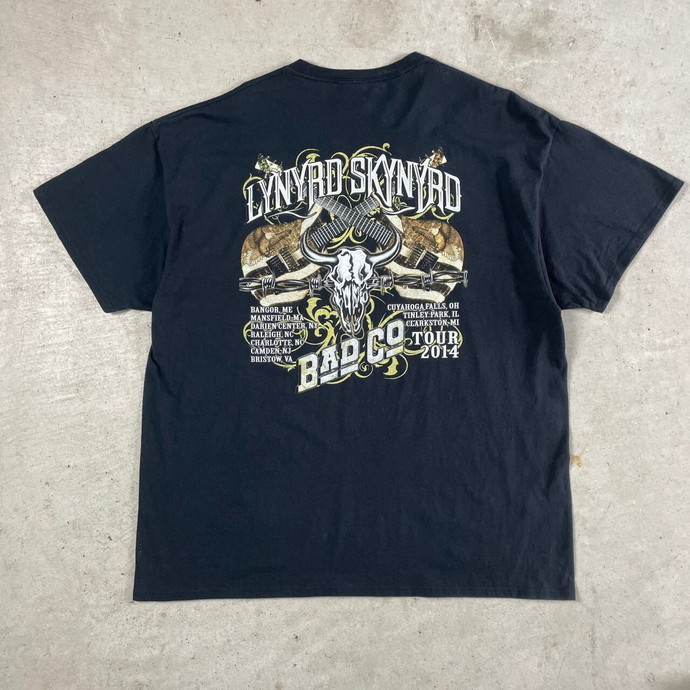 lynyrd skynyrd レーナードスキナード 2014 ツアー バンド Tシャツ メンズ2XL_画像5