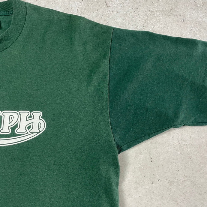 90年代 TRIUMPH トライアンフ ツートンカラー ロゴプリント Tシャツ メンズXLの画像4