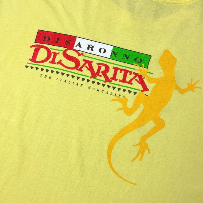 00年代 DISARONNO DISARITA ディサローノ リキュール 企業ロゴ アドバタイジング バックプリントTシャツ メンズ2XL相当_画像1