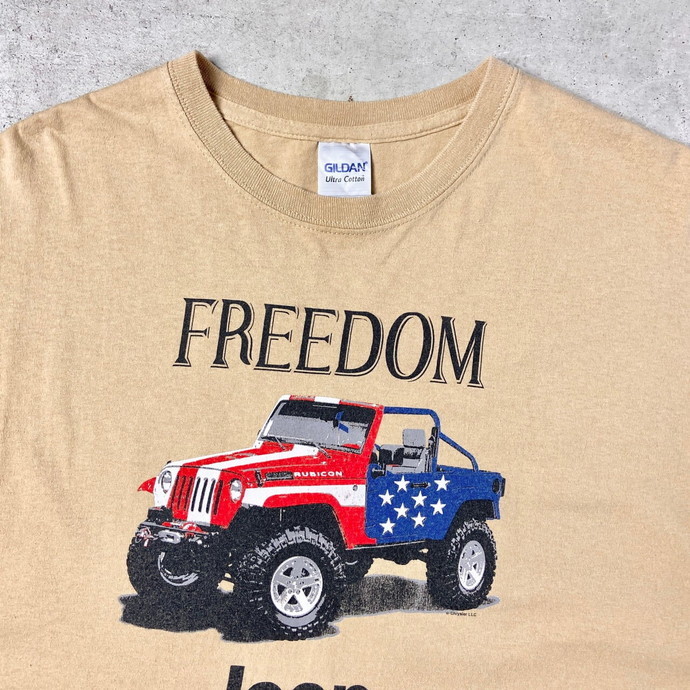 Jeep ジープ RUBICON 企業ロゴ 車プリントTシャツ メンズ2XL_画像3