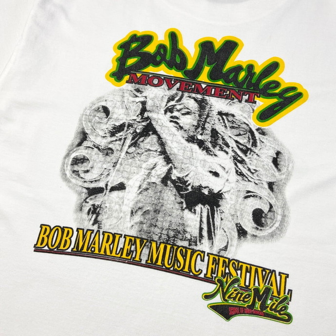 ～00年代 USA製 SOHK SCHOOL OF HARD KNOCKS BOB MARLEY MUSIC FESTIVAL プリントTシャツ メンズ2XL_画像1