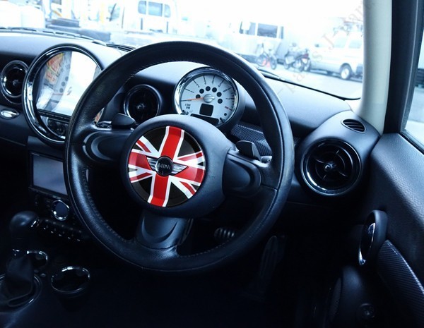 MINI Mini Cooper R55 R56 R57 R58 R59 R60 R61 horn pad cover steering gear steering wheel cover red black Union Jack ABS