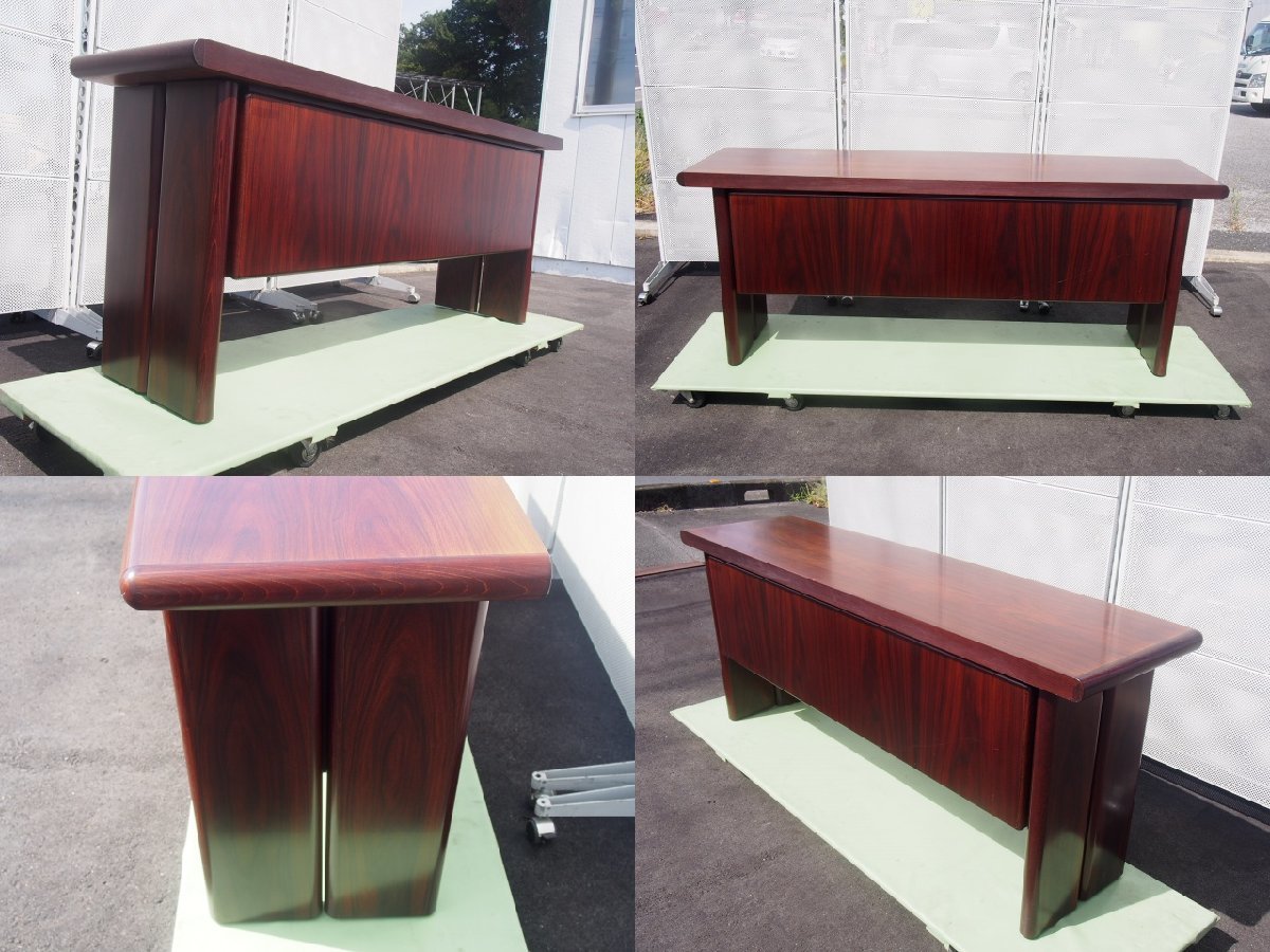 ☆ 美品 オカムラ 岡村製作所 高級役員セット EX-35 突き板張り ☆ 美品 オカムラ 岡村製作所 高級役員セット EX-35 突き板張り
