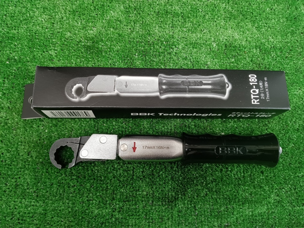 品 BBK ラチェットトルクレンチ 1/4用 17mm×18N.m RTQ-180 | www