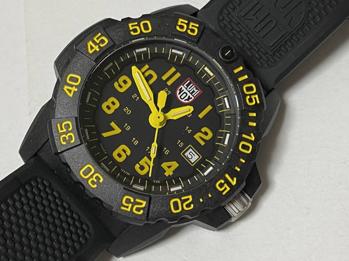 ルミノックス 【LUMINOX】 ネイビーシールズ Navy SEAL SERIES イエロー 3505 3500シリーズ 展示未使用品_画像3