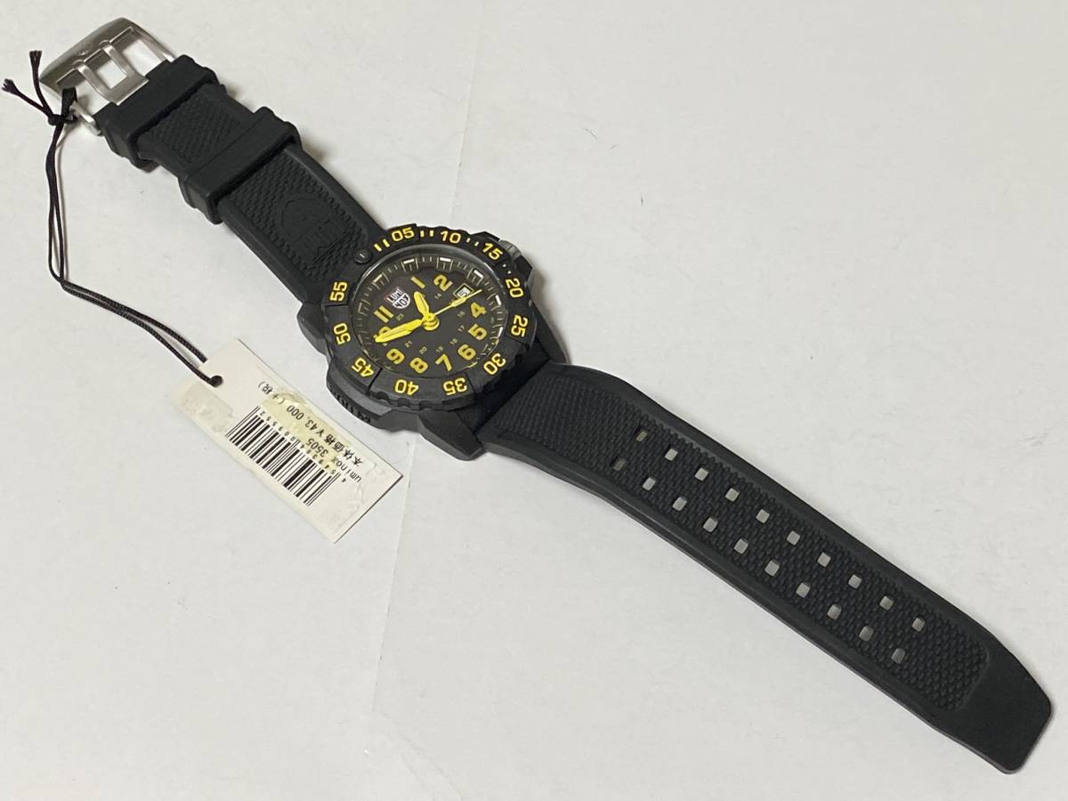 ルミノックス 【LUMINOX】 ネイビーシールズ Navy SEAL SERIES イエロー 3505 3500シリーズ 展示未使用品_画像5