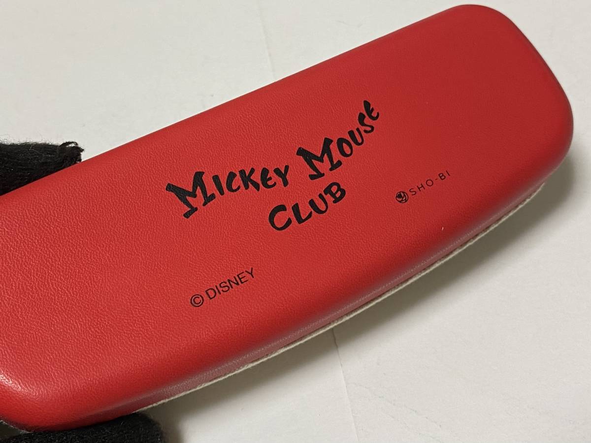 Disney ディズニー ミッキーマウス デザイン クロス付 メガネケース 眼鏡ケース　 展示未使用品_画像4