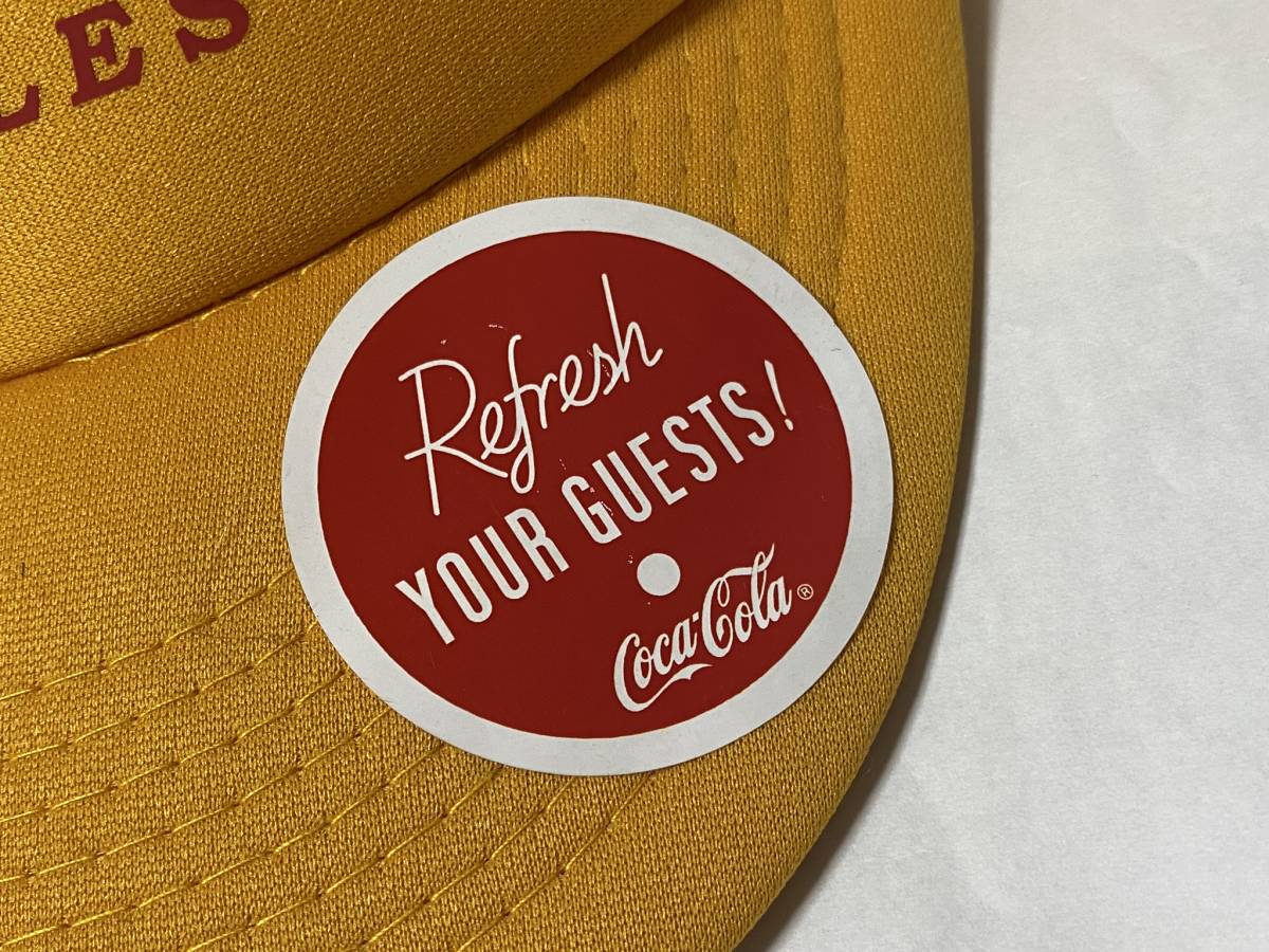 OTTO Coca-Cola コカ・コーラ SNAPBACK CAP キャップ 帽子 メッシュ イエロー 展示未使用品_画像6