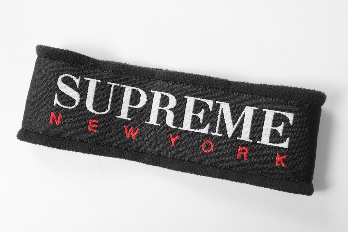 Supreme ◆ 16AW Fleece Headband 黒 フリース ヘアバンド シュプリーム ◆ C2_画像1