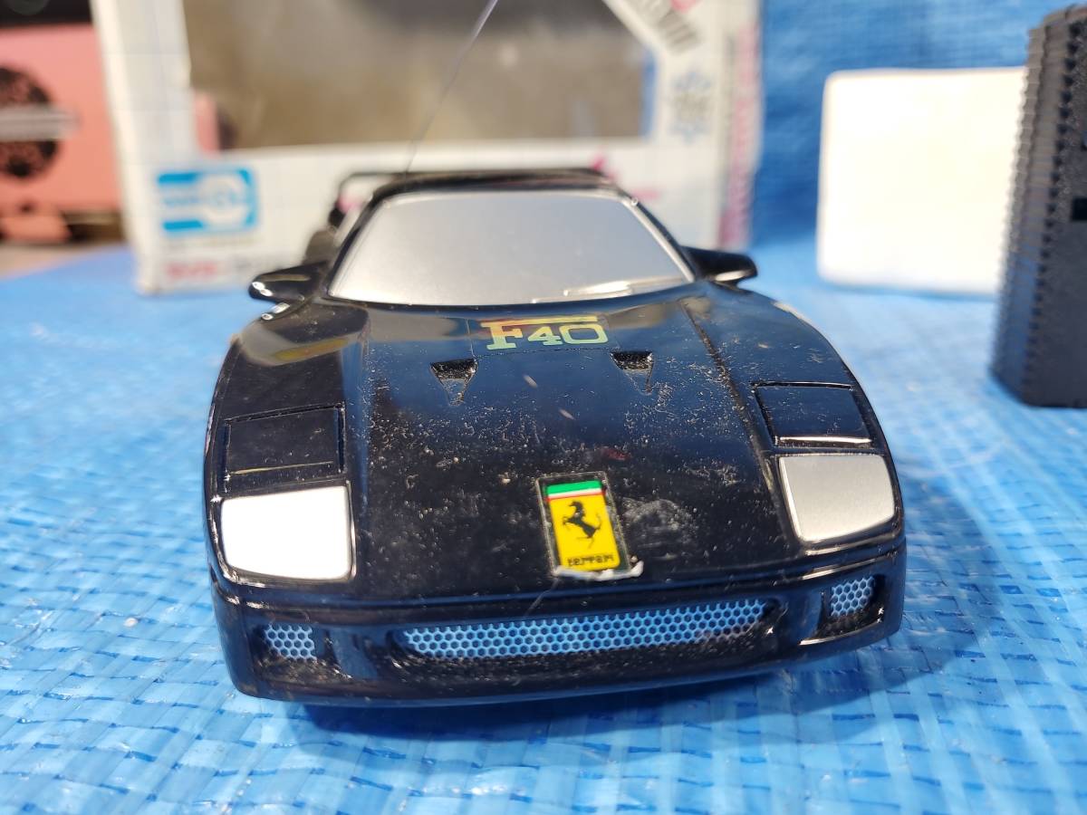 ★1000円即決! upcg タイヨー TAIYO ラジコン フェラーリ F40 レトロ ジャンク不動 RC_画像6