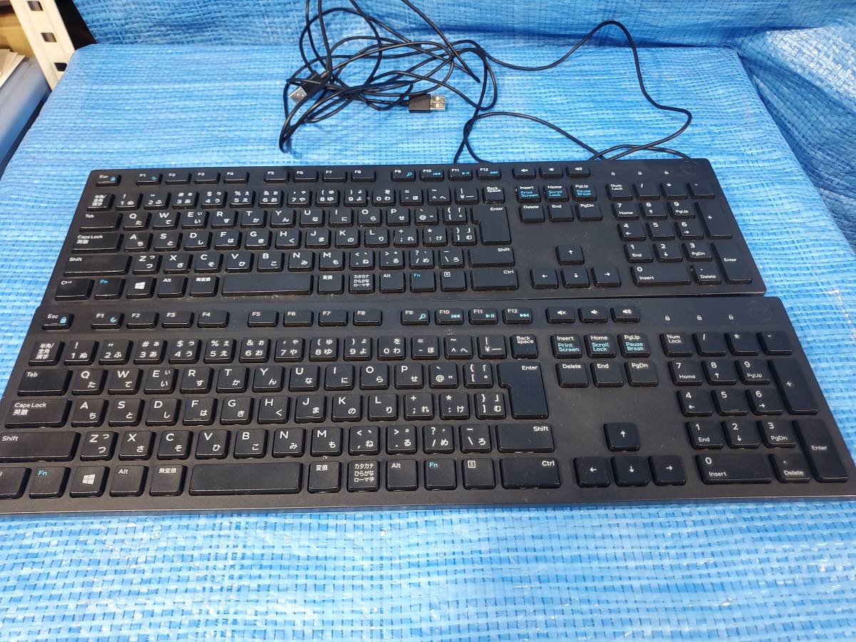 ☆1000円即決! upcg USB接続 キーボード 2台 セット DELL デル KB216t