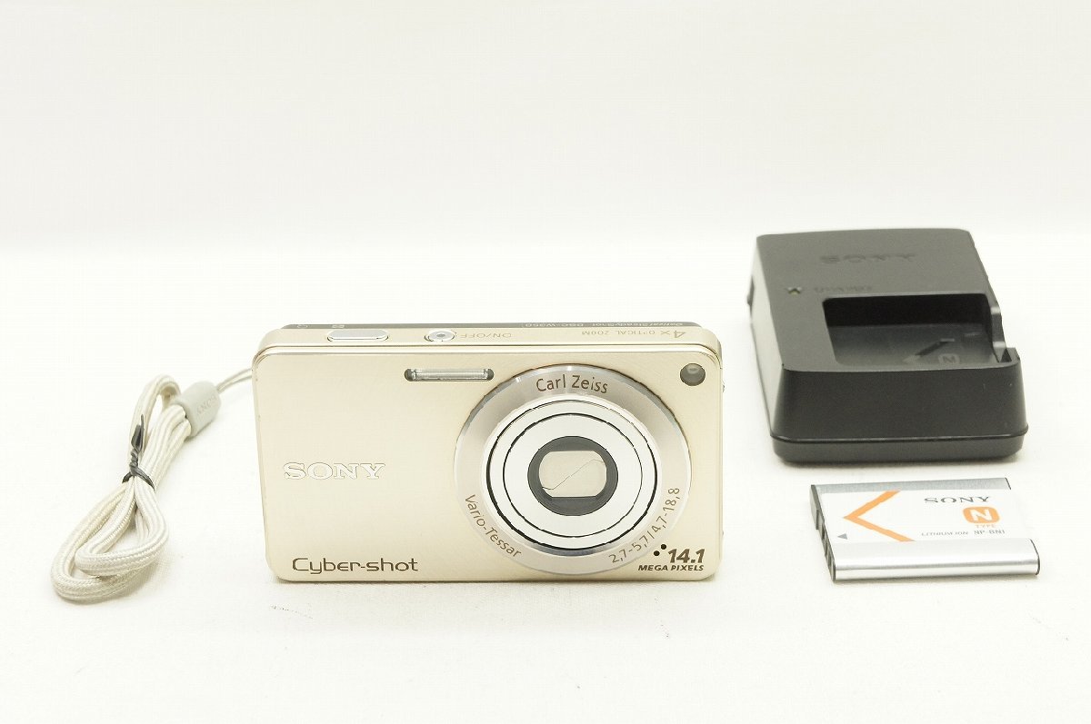 【驚きの値段】 【アルプスカメラ】良品 230625h ゴールド コンパクトデジタルカメラ DSC-W350 Cyber-shot ソニー SONY ソニー