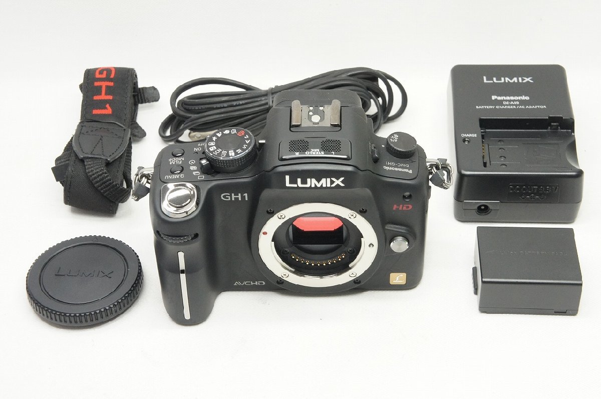 【アルプスカメラ】良品 Panasonic パナソニック LUMIX DMC-GH1 ボディ ミラーレス一眼カメラ ブラック 230723t