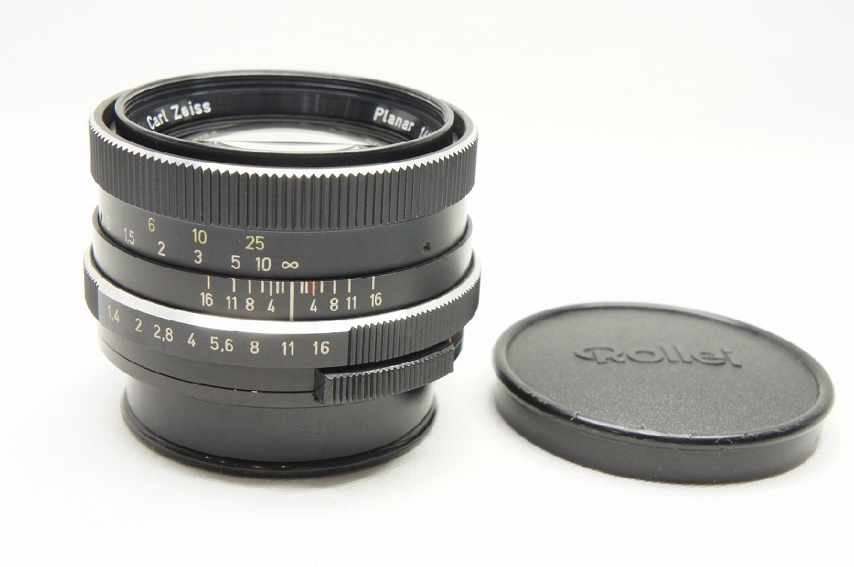 【アルプスカメラ】美品 Carl Zeiss カールツァイス Planar 50mm F1.4 HFT Rollei ローライ QBMマウント 単焦点レンズ 230702bv_画像1