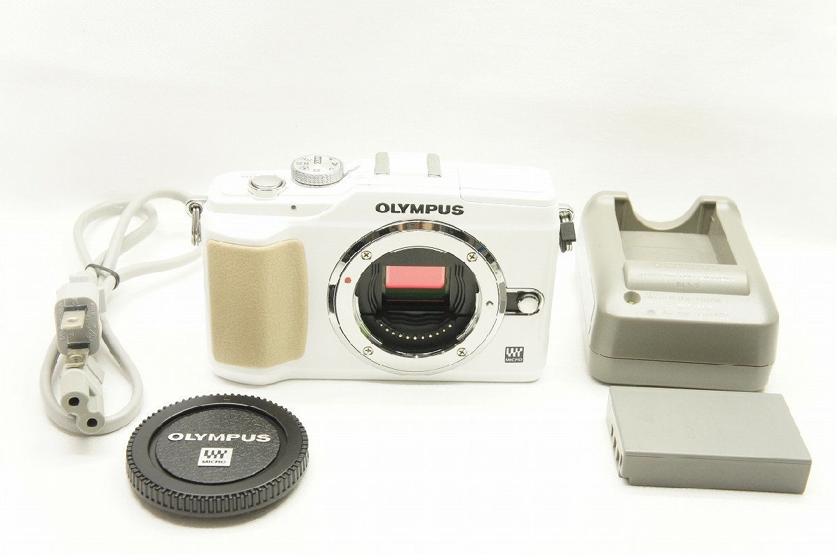 【アルプスカメラ】OLYMPUS オリンパス PEN Lite E-PL2 ボディ ミラーレス一眼カメラ ホワイト 230630b